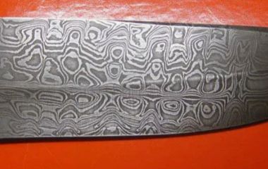 Дамаск и булат: ручная доводка и полировка узора после ковки