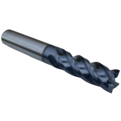 Концевая фреза с плоским торцом 4 зуба, HRC 60, 14х40х14х100, Угол спирали 38°- 40°