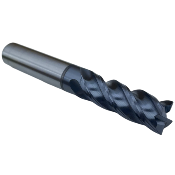 Концевая фреза с плоским торцом 4 зуба, HRC 60, 14х40х14х100, Угол спирали 38°- 40°