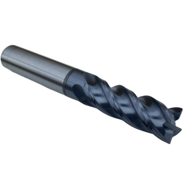 Концевая фреза с плоским торцом 4 зуба, HRC 60, 16х40х16х100, Угол спирали 38°- 40°