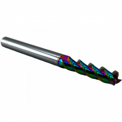 Концевая фреза с плоским торцом 3 зуба, AL-DLC, 1х3х4х50L