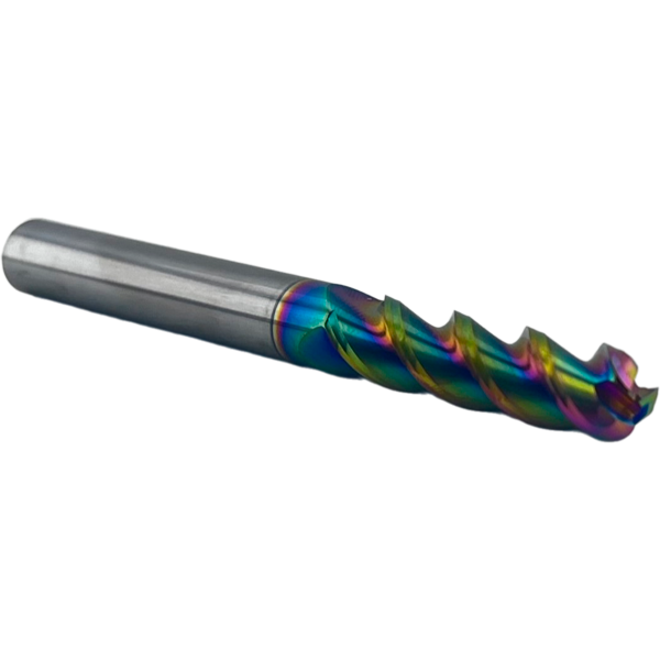 Фреза радиусная твердосплавная 3 зуба, AL-DLC 4х25х4х150L,R1