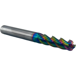 Фреза радиусная твердосплавная 3 зуба, AL-DLC,12х45х12х100L,R2