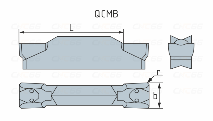QCMB4002-GT-HR7125 Пластина отрезная, канавочная