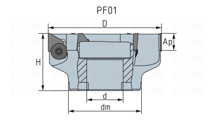 PF01.22A27.080.04 Фреза торцевая насадная