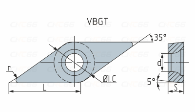 VBGT110301R-PY-HR1135 Пластина токарная для точения