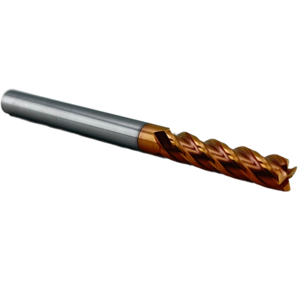 Концевая фреза с плоским торцом 4 зуба, HRC 55, 12х30х12х75L