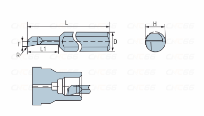 MTR-4-R0.2-L15-JF610M Мини-резец для продольного растачивания