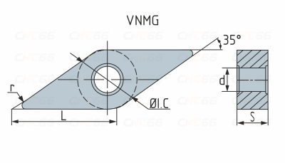 VNMG160408-PM4-4025 Пластина токарная