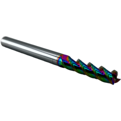 Концевая фреза с плоским торцом 3 зуба, AL-DLC, 8х30х8х75L