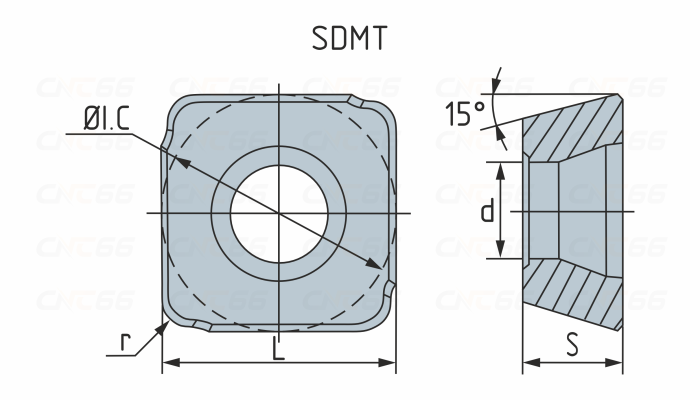 SDMT120412-DM-YBC302 Пластина фрезерная