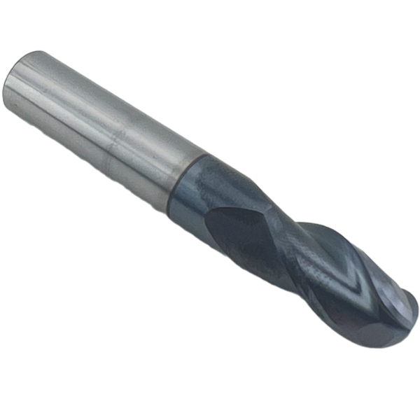 Фреза сферическая твердосплавная 3 зуба, HRC68, 10x20x10x75L, R5