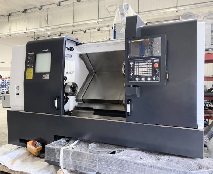 Горизонтальный токарный станок с ЧПУ TZ-260EMY с наклонной станиной