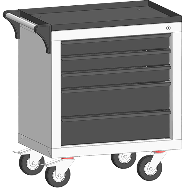 V/S-05.675.450.625 Инструментальная тележка с 5 ящиками