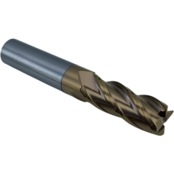 Концевая фреза с плоским торцом 4 зуба, HRC 55, 12х30х12х75L