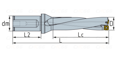 SP14-D40-2D-C32 Сверло со сменными пластинами