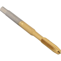 Метчик M6x1 со спиральной подточкой для сквозных отверстий, с покрытием TiN, DIN371 (Palantir)