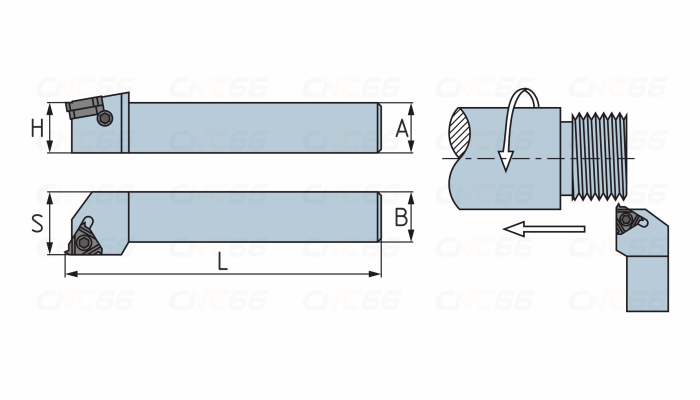 SWR3232P27 Резец (державка) для наружной резьбы