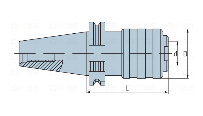 SK40-GT12 Патрон резьбонарезной с компенсацией по длине для быстросменных цанг