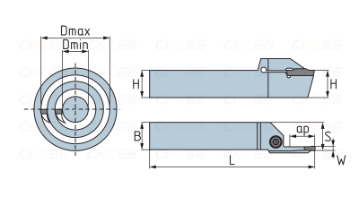 QFKS2525RR30-160H резец канавочный