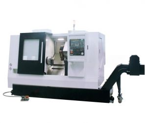 Горизонтальный токарный станок с ЧПУ TCK56-500-L, неподвижный люнет