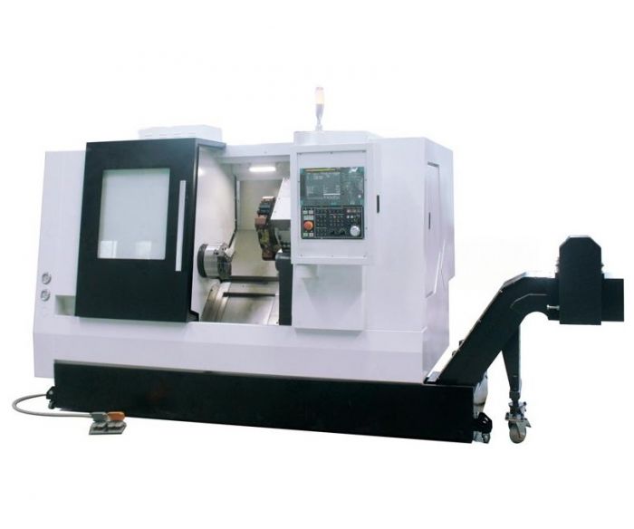 Горизонтальный токарный станок с ЧПУ TCK56-500-L, неподвижный люнет