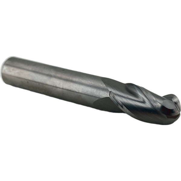 Фреза сферическая твердосплавная 3 зуба, HRC45, 8x16x8x60L, R4