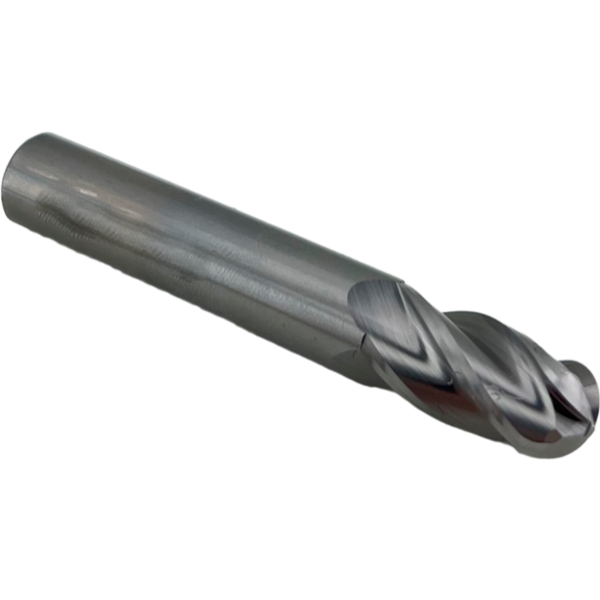 Фреза сферическая твердосплавная 4 зуба, HRC45, 4x8x4x50L, R2