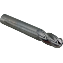 Фреза сферическая твердосплавная 4 зуба, AL, 10x20x10x75L, R5