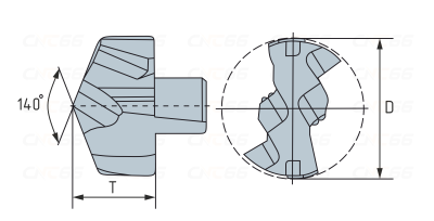QD-220-S2/A-F7058 Сменная головка для корпусного сверла, D 22.0 мм, тип S2/A