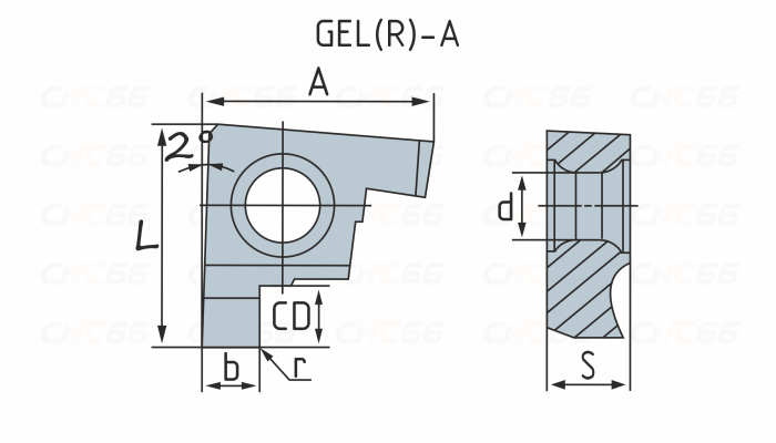 GEL300-B Пластина токарная