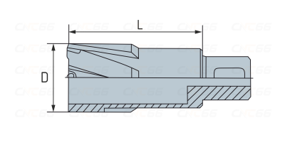 DNTX-30290 Корончатое сверло по металлу, TCT, 29*35 мм, хвостовик Weldon 3/4