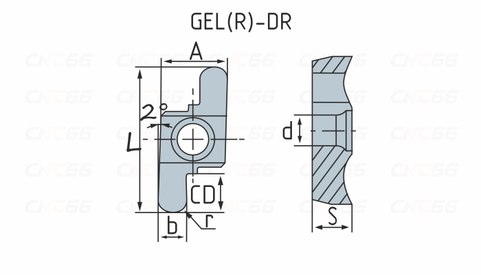 GER300-150DR Пластина токарная