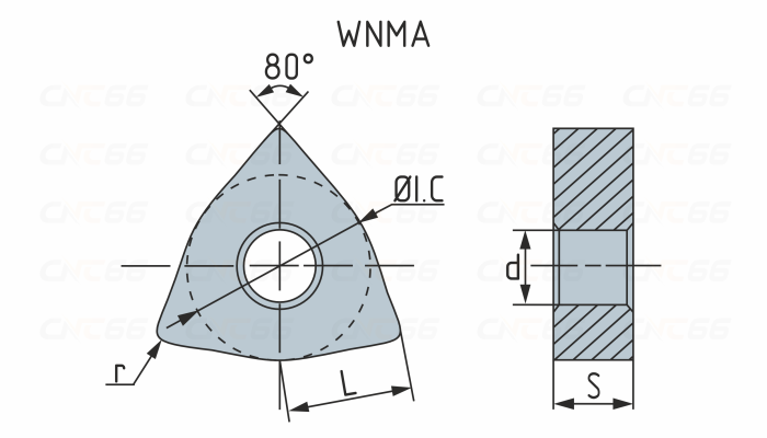 WNMA080412-HR6115 Пластина токарная