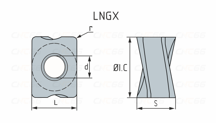 LNGX120508ER-M HR52522B Пластина фрезерная