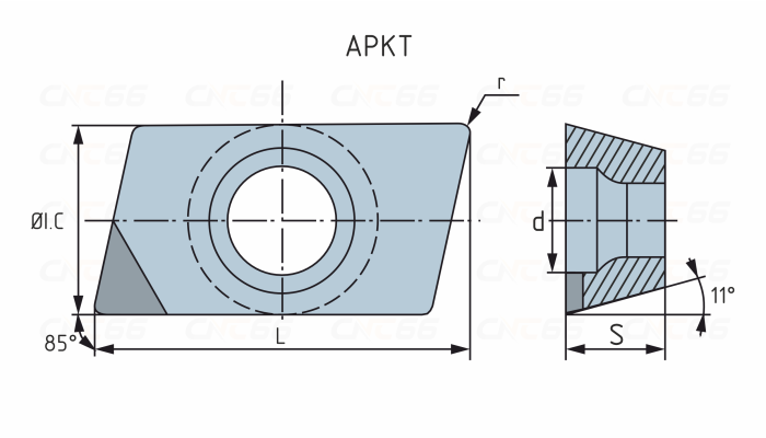 APKT160408-CBN1 Пластина фрезерная