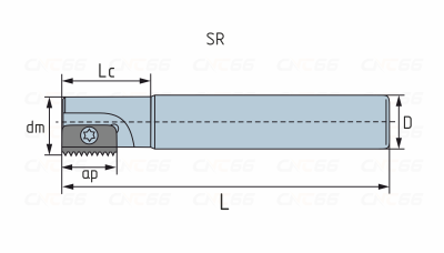 SR0040L30-2 Фреза концевая резьбонарезная