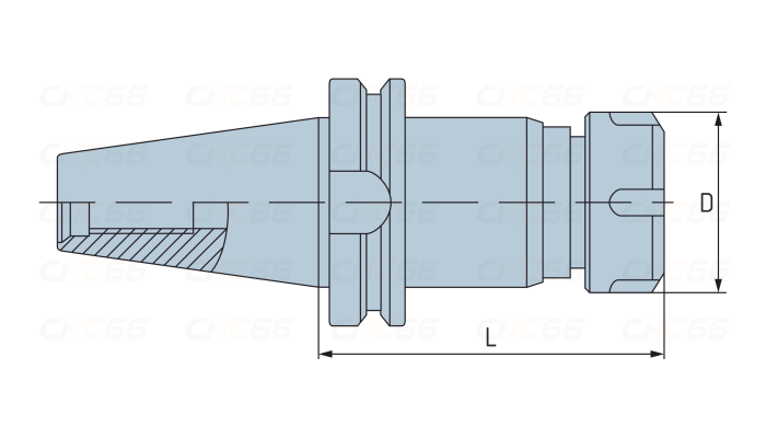 BT50-TER25-120 Патрон резьбонарезной для цанг ER25 с механизмом осевой компенсации
