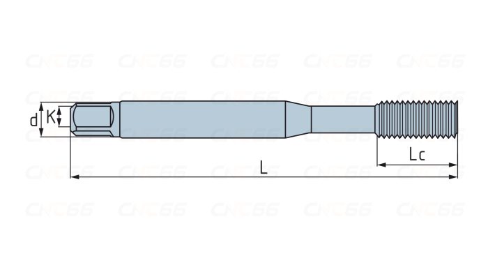 Метчик (раскатник) М6x1 для глухих отверстий, с покрытием TiCN-C