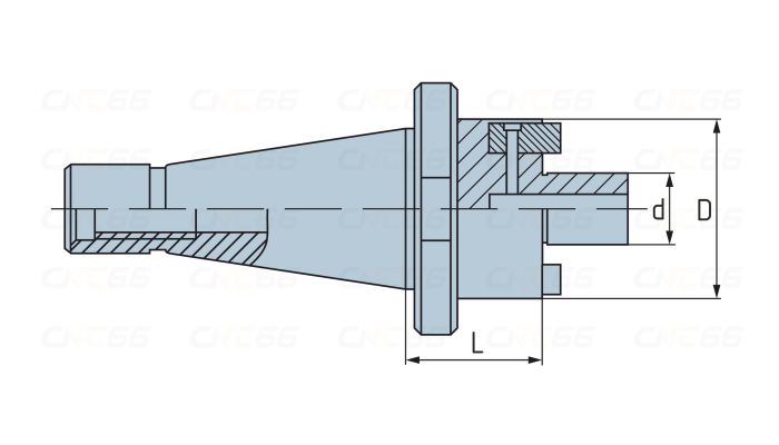 NT50-FMB40-100 Оправка для насадных фрез DIN 2080