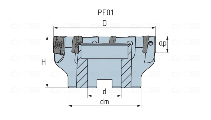 PE01.16B40.160.10 Фреза торцевая насадная