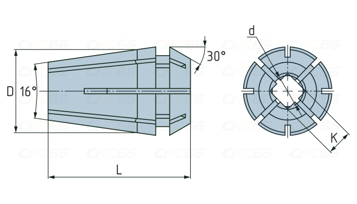 ER16G-M12-9-7 Цанга для метчика
