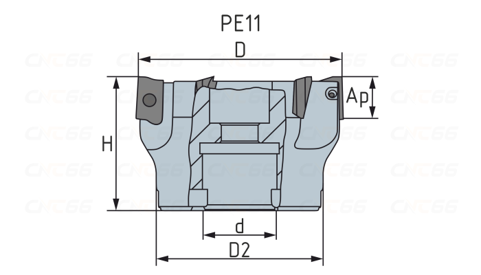 PE11.10B32.100.10 Фреза торцевая насадная