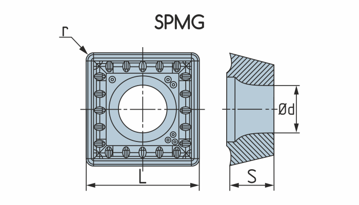 SPMG060204-DG-WS5231 Пластина для сверла