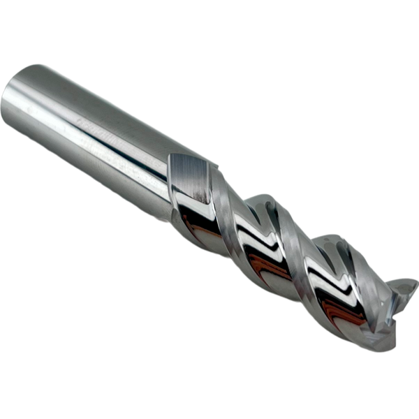 Концевая фреза с плоским торцом 3 зуба, AL, 10х30х10х75L