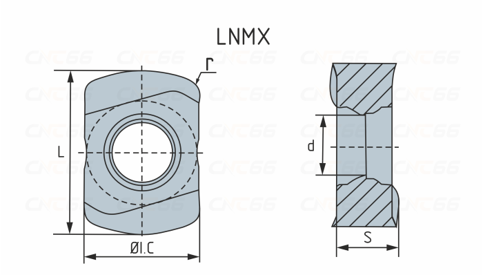 LNMX090603-GM-GM2140 Пластина фрезерная Gesac