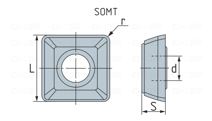 SOMT070306DP-HR52522B Пластина для сверла