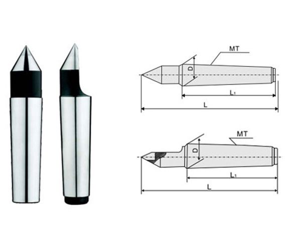 Полуцентр упорный, конус Морзе 1