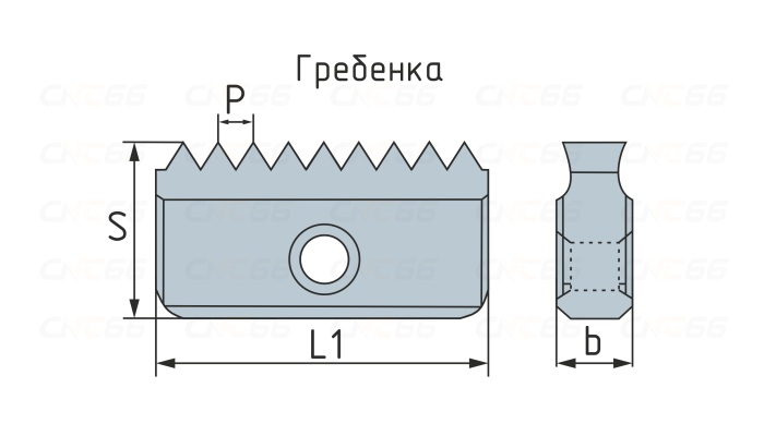 14E250ISO-KTX Лезвие для резьбофрез