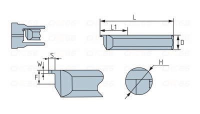 MFL-6-B2.0-L22-JF610M Мини-резец для обработки торцевых канавок